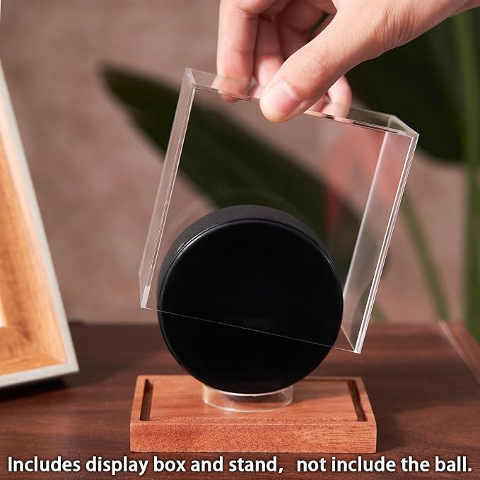LITY Hockey Puck Display Case, No Assembly Required Acrylic Clear Holder - Image 3