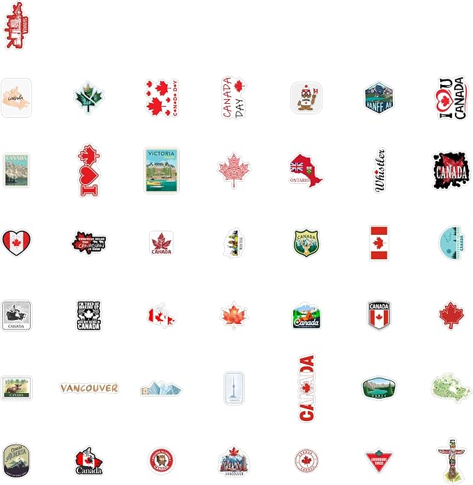 BulbaCraft Canada Stickers for Water Bottle and Laptop - Image 4