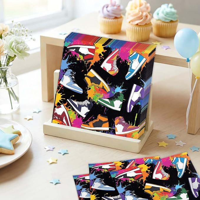 40Pcs Sneaker Ball Party Decorations Napkins Sport Themed Birthday Party - Image 6