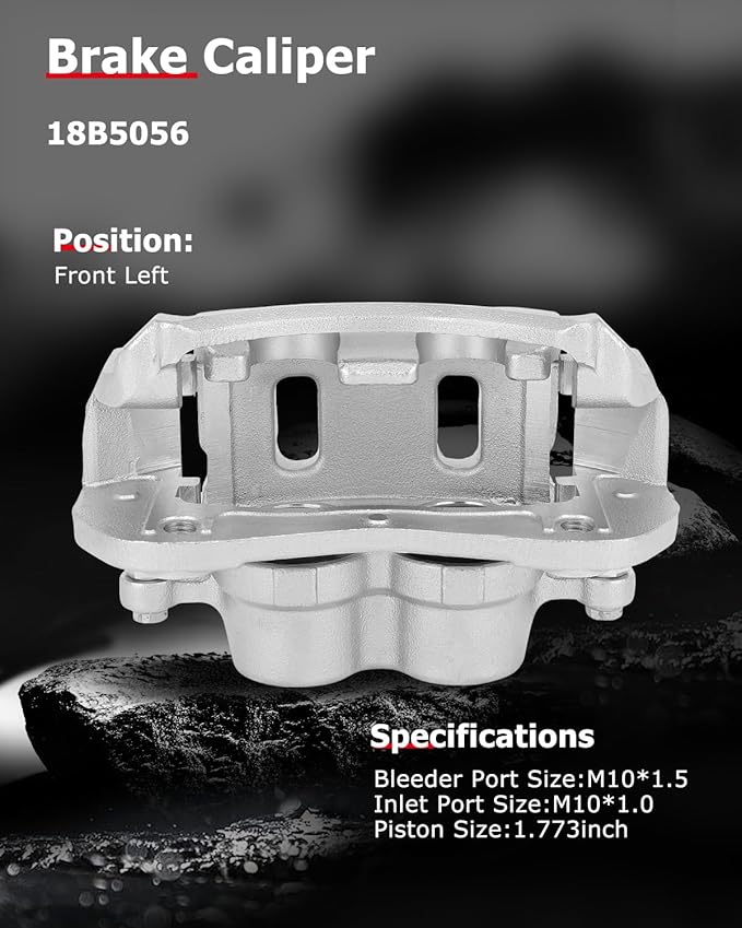 cciyu Front Left Brake Caliper Assembly w/Bracket 18B5056 For Chevy For Captiva Sport/For Equinox,For Pontiac For Torrent,For Saturn For Vue,For Suzuki For XL-7