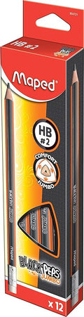 Maped Helix Jumbo Triangular Pencils x12 by MapedHelixUSA