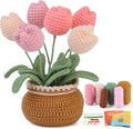 kgxulr Crochet Kit for Beginners, Tulip Crochet Starter Kit Beginner for by kgxulr
