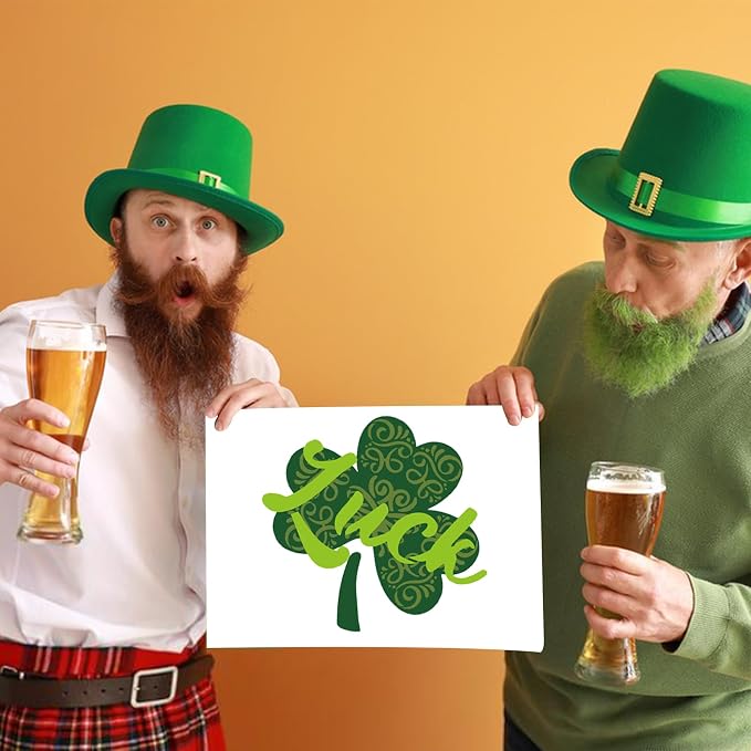 ORIGACH 3 Pcs Large Layered Shamrock Saint Patrick's Day Stencils 11.8x11.8 inch - Image 4