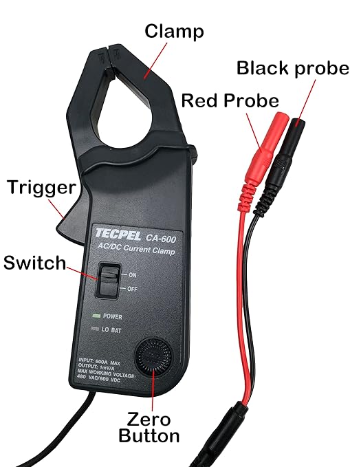 CA-600 AC/DC Current clamp Transmitter Probe 600A