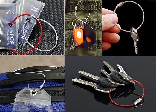 KONMAY Adjustable Wire Bracelets, Key Ring Loop Holders - Image 8