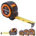 Tape Measure 16 FT - Measuring Tape Retractable - Oversized & Double-Sided Print - Blade Lock, Finger Brake - High Performance Nylon Coating, 10' Stand-Out - 13' Reach / 1-1/16" Blade