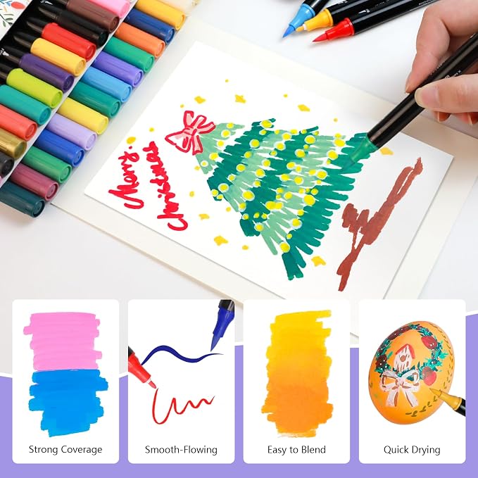 Artecho Acrylic Paint Markers 48 Colors, Acrylic Paint Pens - Image 4