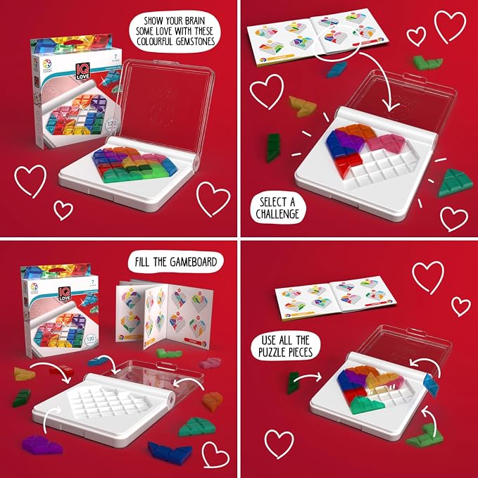 SmartGames IQ Love Travel Puzzle Game - Image 9