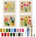 BEUNITONE 4 Sets DIY Punch Needle Kits by BEUNITONE