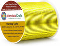 Mandala Crafts 18 Gauge Yellow Green Anodized Aluminum Craft Wire, 100 FT | by MandalaCrafts