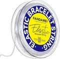 FANDAMEI 1mm Elastic Bracelet String Cord, Crystal Stretch Bead Cord by FANDAMEI