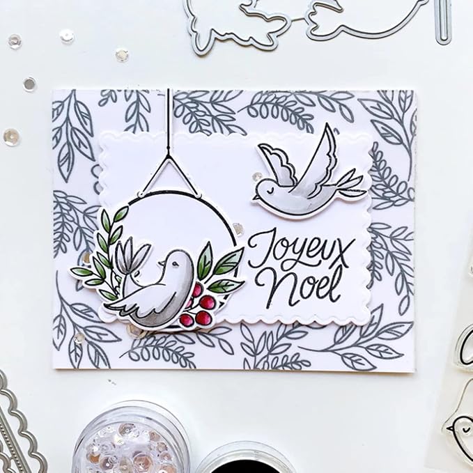 hinana 7pcs/Set Rectangle Frame Metal Die Cuts, Scallops Stitched Nesting Tag - Image 6