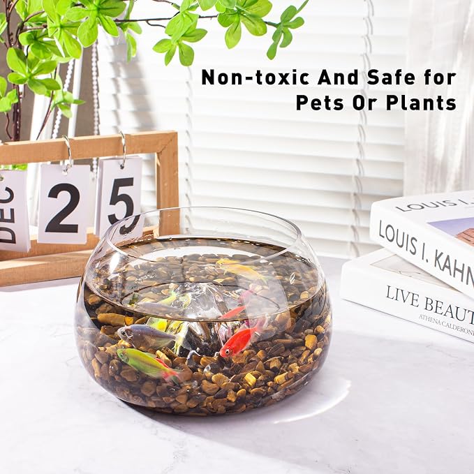 0.88 Lb Tiger Eye Aquarium Gravel Rocks Crushed Stone, Polished Natural Tumbled - Image 4
