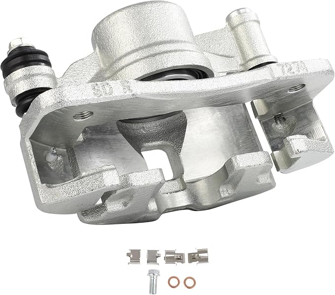 cciyu Front Right Brake Caliper Assembly w/Bracket 19B1379 1990-2000 For Honda For Civic,1993-1997 For Honda For Civic del Sol,1990-1991 For Honda For CRX