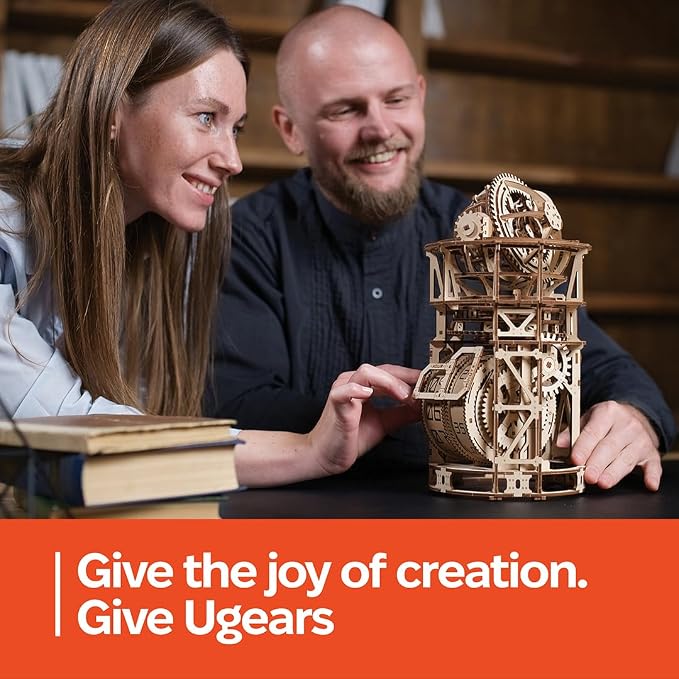 UGEARS Astronomer Table Clock - Image 7