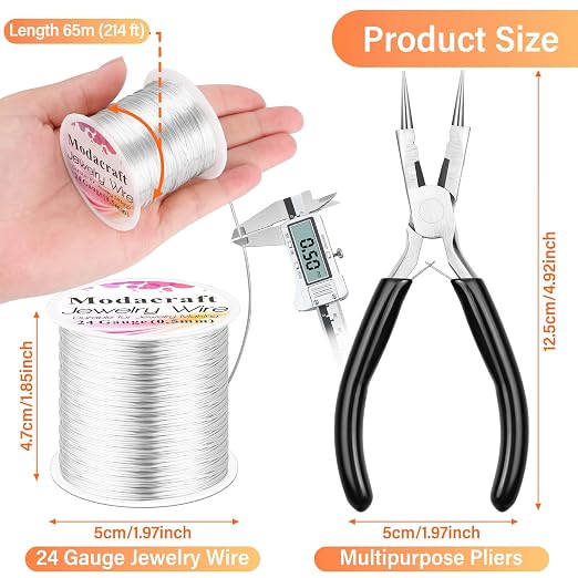 Modacraft 24 Gauge Wire for Jewelry Making - Image 3