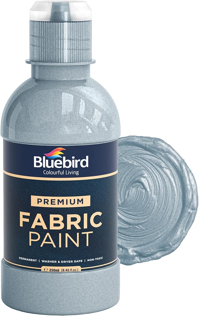 BLUEBIRD Fabric Paint, 8.5 Fl Oz, Permanent Fabric Paints by BluebirdArts