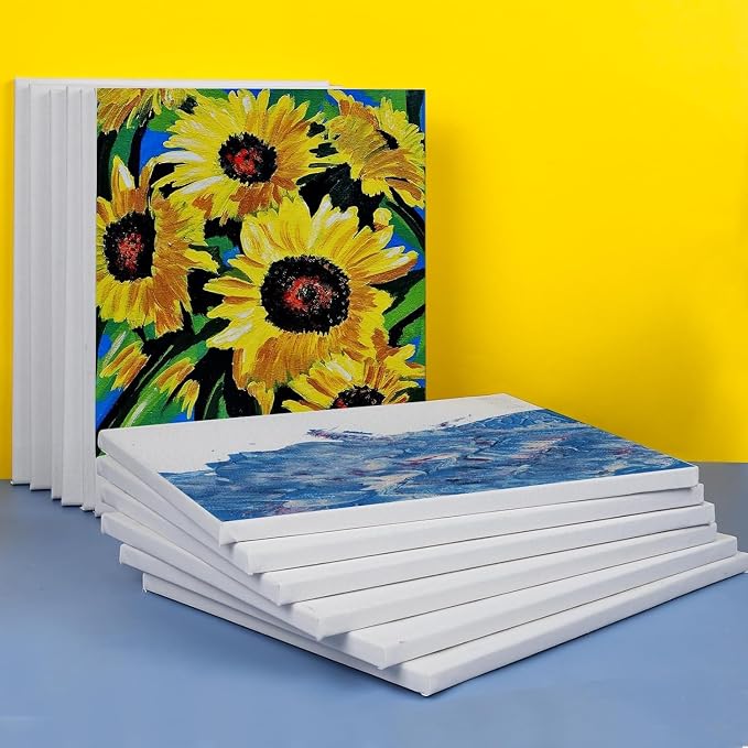 ESRICH Stretched Canvas for Painting 11x14 Inch, 36 Pack Blank Canvas -5/8 in - Image 5