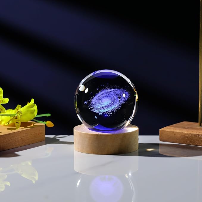 3D Galaxy Crystal Ball Night Light - Image 5