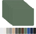 8-Piece Green Nylon Fabric Repair Patch Kit - Self-Adhesive, Waterproof, Lightweight - 7.87 x 5.9 Inch - For Clothing, Down Jacket, Tent, Bag