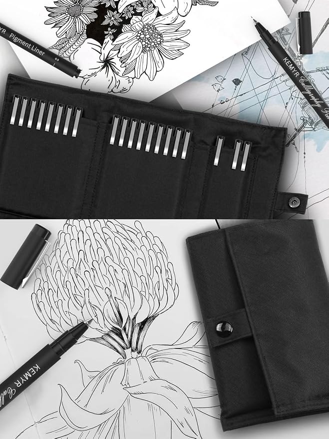 KEMYR Micro Fine liner Drawing Art Pens Calligraphy Pens: 22 Size Art supplies - Image 5