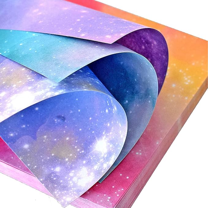 Origami Paper Kit for Kids Adults, 200 Sheets Starry Double-Sided Square - Image 3