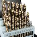 Cobalt Drill Bit Set, Yougfin 29PCS M35 Metal Drill Bit Set for Steel 1/16"-1/2" Drill Bits for Hardened Steel, Stainless Steel, Alloy Steel, high Speed Steel with Index Case
