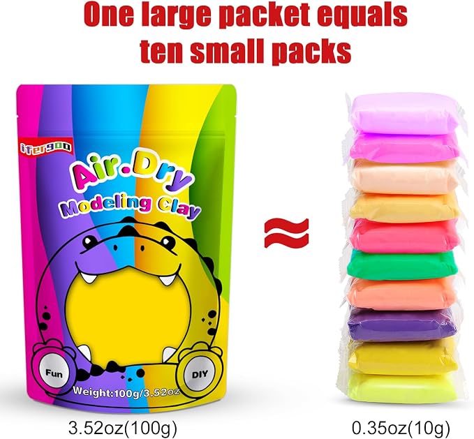 ifergoo Yellow Air Dry Clay, DIY Creative Modeling Clay - Image 6