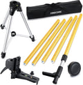 Firecore 12 Ft./3.7M Professional Laser Level Pole with Tripod and 1/4-Inch by 20-Inch Laser Mount for Rotary and Line Lasers, Adjustable Telescoping Laser Pole with 5/8"-11 Threaded Adapter-FLP370C
