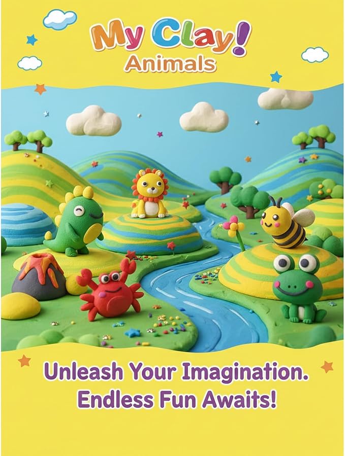 Air Dry Clay Kit, 5 Packs Modeling Clay Animals Kit - Image 7