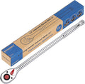 1/2 Inch Drive Ratchet Wrench, 1/2 Ratchet Wrench Long Handle, Socket Wrench, 72-Tooth Quick-release Reversible Cr-Mo Head, Chrome Steel Made - 15''38cm