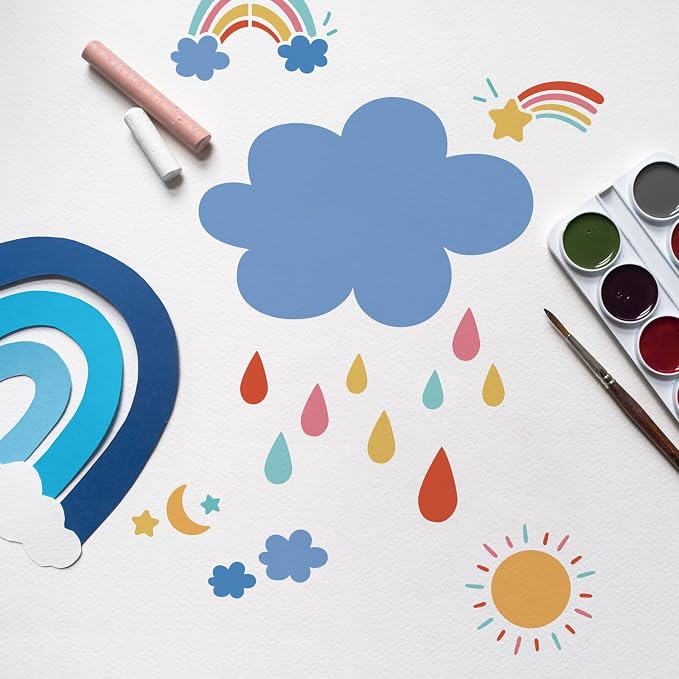 INFUNLY 4pcs Rainbow Wall Stencils - Image 6