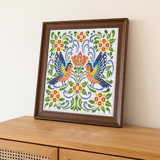 FREEBLOSS 11CT Vector Flowers Stamped Cross Stitch Kits Complete Embroidery Kits - Image 7