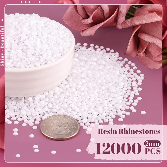 12000PCS 2mm Resin Rhinestones Bulk - Image 2