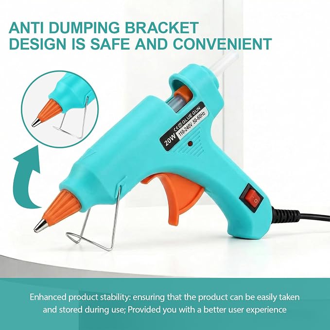 Mini Hot Glue Gun 10pcs Glue Stick Hot Glue Gun Set - Image 3