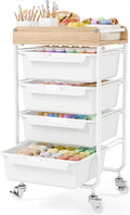 Rolling Craft Storage Cart by SYKIARIOL