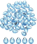 MECCANIXITY 50PCS Flat Back Acrylic Teardrop Gems 18x25mm Artificial Rhinestones by MECCANIXITY