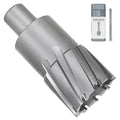 KEENTECH Carbide-Tipped Annular Cutter, 1-9/16" Diameter x 2" Depth, 3/4" Weldon Shank (2 Flat), High Speed Cutting TCT Mag Drill Bit with Pilot Pin for Harder Material, Stainless Steel, Cast Iron