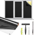 Kromapolis Blackout Window Privacy Film Total Light Blocking Room Darkening by Kromapolis
