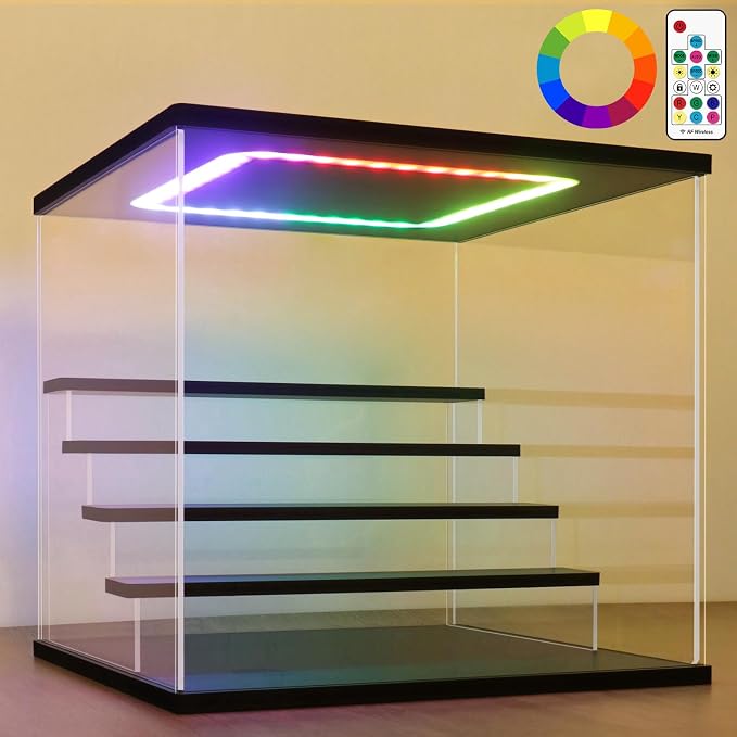 NONEMEY LED Acrylic Display Case, 5 Tier Display Case by NONEMEY
