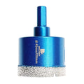 Dry Diamond Core Drill Bit Set,BRSCHNITT 1 4/5 Inch (45mm) Diamond Hole Saw Core Drill Bit with Triangle Shank for Porcelain Tile Ceramic Stone Granite Marble