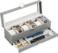 ProCase Watch Box, 6 Slot Watches Display Case by ProCase