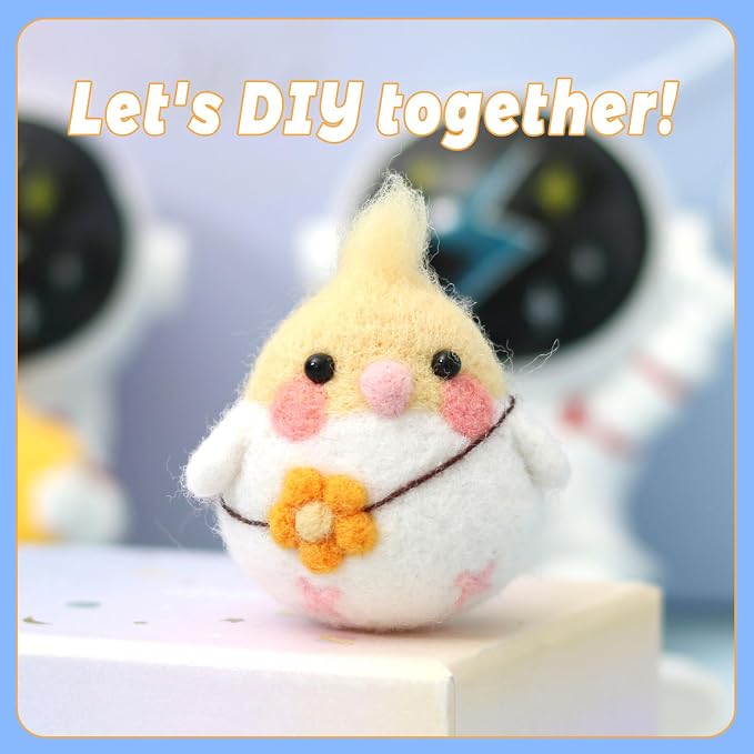 SOCNITC Needle Felting Kit for Beginners, Animal Doll Making Supplies - Image 6