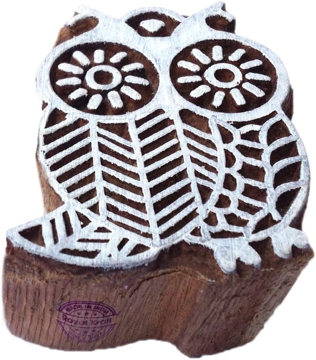 Royal Kraft Wooden Stamps DIY Fabric, Henna Printing Blocks THDtag005 by RoyalKraft