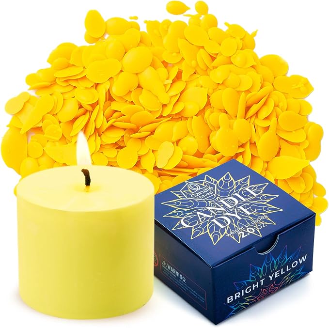 Bright Yellow Candle Dye 2oz for Soy Candle Making – Highly Concentrated Candle by ALEXES