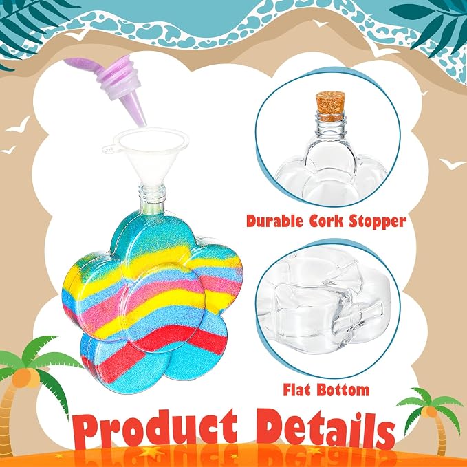 Bokon 100 Pcs Plastic Sand Art Bottles Bulk Sand Art Containers - Image 3