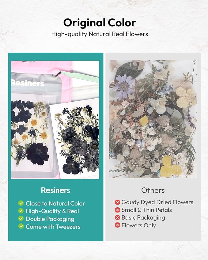 Dried Flowers, Resiners 100Pcs Pressed Flowers - Image 6
