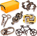 6 PCS Metal Brain Teaser Puzzles by KakeDuJa