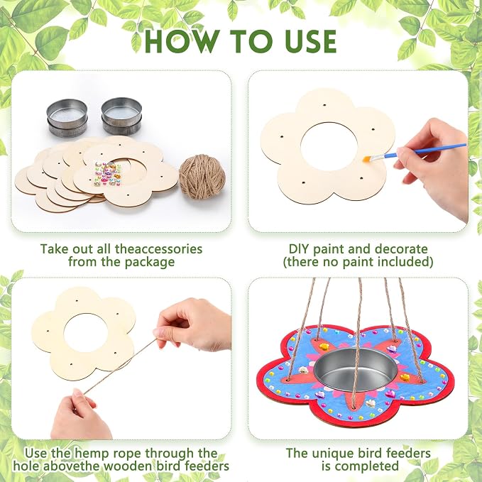 CroBlissful 12 Pack Bird Feeder Craft Kits - Image 3