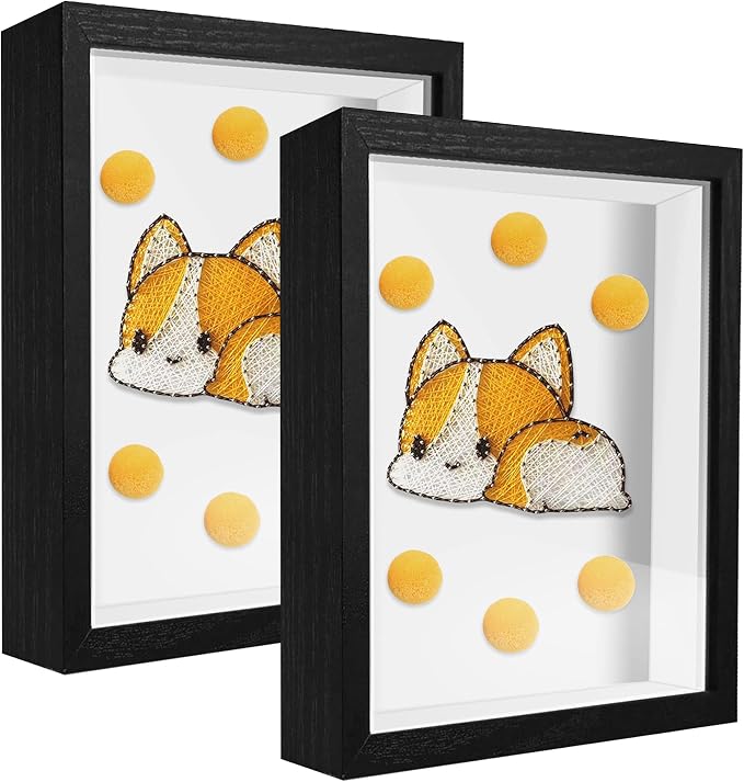 4x6 Small Shadow Box Frame Display Case, Display Case Box by TOUYINGER